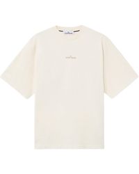 Stone Island - Compass Printed Crewneck T-Shirt - Lyst