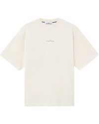 Stone Island - Regular-Fit Short-Sleeve T-Shirt With 'Bleeding Numbers' Print - Lyst