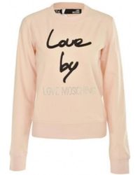 Moschino - Printed Logo Sweater - Lyst