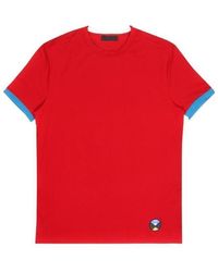 Prada - Logo Round-Necked T-Shirt - Lyst