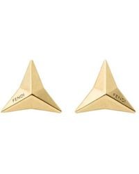 Fendi - Sign Stud Earrings - Lyst