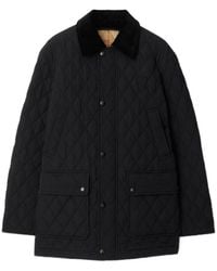 Burberry - Long Sleeved Quilted Down Jacket - Lyst