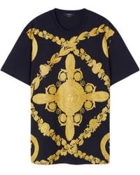 Versace - Baroque Printed Crewneck T-Shirt - Lyst