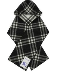 Burberry - Logo Patch Checked Scarf - Lyst
