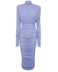 Alex Perry - Ruched Crêpe Jersey Midi Dress - Lyst