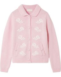ShuShu/Tong - Bead-Embellished Wool Cardigan - Lyst