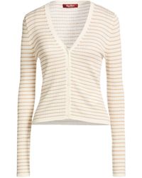 Max Mara - Striped Ribbed Knit Cardigan - Lyst