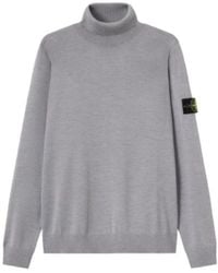 Stone Island - ストーンアイランド モックネックニットセーター - Lyst