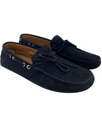 Emporio Armani - Lacing Round Head Loafers - Lyst