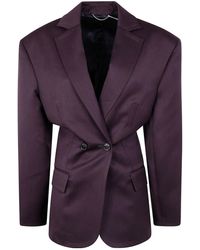 Magda Butrym - Long Sleeved Pinstripe-Detail Blazer - Lyst