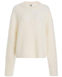 TOTEME - Totême Crewneck Ribbed Jumper - Lyst