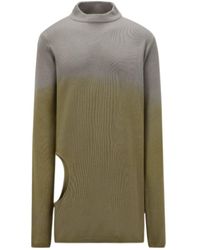 Moncler - Moncler Rick Owens Subhuman Cut-Out Jumper - Lyst
