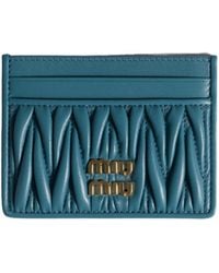 Miu Miu - Logo-Lettering Cardholder - Lyst