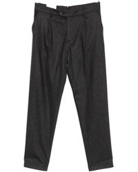Eleventy - Pleated Wool Trousers - Lyst
