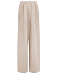 Alaïa - Linen-Silk Wide-Leg Trousers - Lyst