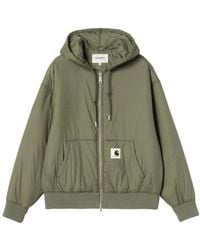 Carhartt - Logo Patch Zip-Up Hooded Jacket - Lyst