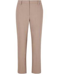 Brunello Cucinelli - Concealed-Fastening Cigarette Trousers - Lyst