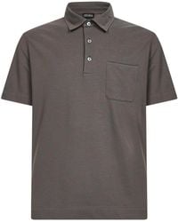 ZEGNA - Patch Pocket Polo Shirt - Lyst