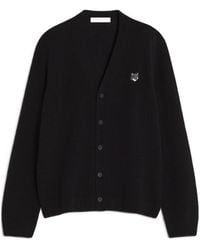 Maison Kitsuné - Maison Kitsuné Fox Head Comfort Cardigan - Lyst
