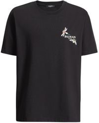 Balmain - Embroidered Insect T-Shirt - Lyst