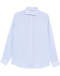 Brunello Cucinelli - Striped Long Sleeved Shirt - Lyst