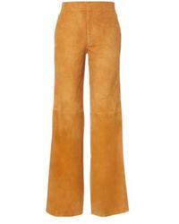 Ulla Johnson - Freja Suede Flared Pants - Lyst