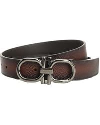 Ferragamo - Ferragamo Logo Detailed Adjustable Belt - Lyst