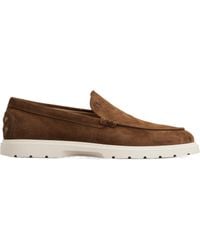 Tod's - Logo Embossed Slip-On Loafers - Lyst