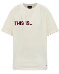 DSquared² - Vintage Fade Just Right Fit T-Shirt - Lyst