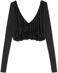 Saint Laurent - Cropped Top - Lyst