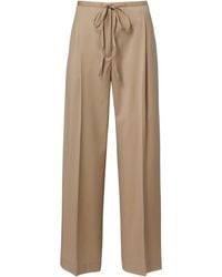 Rohe - Pleated Virgin Wool Wide-Leg Pants - Lyst