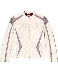 DIESEL - L-Adam Leather Jacket - Lyst