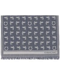 Ferragamo - Shark Pattern Scarf - Lyst