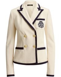 Ralph Lauren - Lauren Contrast Trim Blazer - Lyst