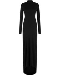 Tom Ford - Long Sleeve Asymmetric Evening Dress With Twisted Back - Lyst