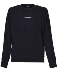 C.P. Company - Logo-Print Crew-Neck Sweatshirt - Lyst