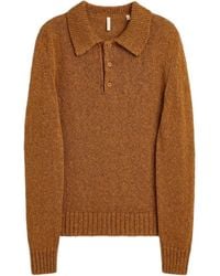 sunflower - Long-Sleeved Polo Collar Sweater - Lyst