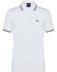 BOSS - Logo Short-Sleeved Polo Shirt - Lyst
