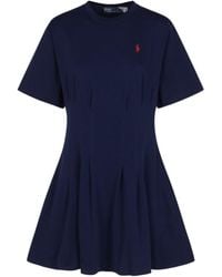 Polo Ralph Lauren - Shaped Jersey T-Shirt Dress - Lyst