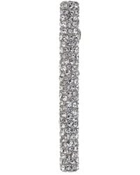 McQueen - Logo Engraved Embellished Earring - Lyst