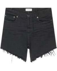 Balenciaga - Frayed Edge Mini Denim Skirt - Lyst