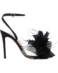 Gianvito Rossi - Embellished Detail Heeled Sandals - Lyst