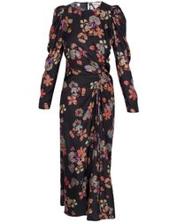 amaya floral long sleeve dress ulla johnson Ulla Johnson Amaya Floral Long Sleeve Dress