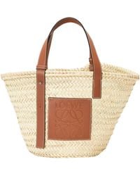Loewe - Logo Detailed Basket Bag - Lyst