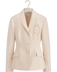Dior - Christian Logo Patch Single-Breasted Blazer - Lyst