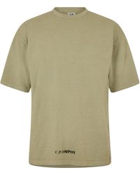 C.P. Company - Logo Crew Neck T-Shirt - Lyst