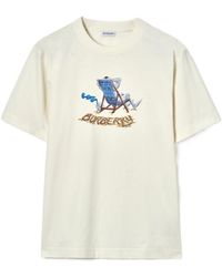 Burberry - Beach Knight Crewneck T-Shirt - Lyst