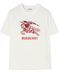 Burberry - Heart Knight Cotton T-Shirt - Lyst