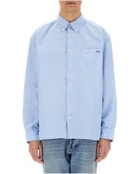 A.P.C. - Buttoned Long-Sleeved Shirt - Lyst