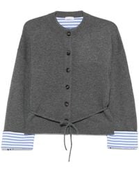 Brunello Cucinelli - Button-Fastening Tie-Waist Cardigan - Lyst